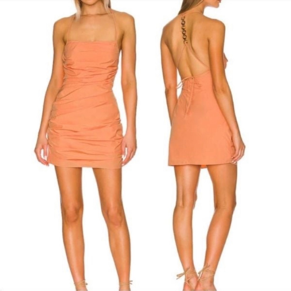 NWT AMANDA UPRICHARD Laconia chain mini dress Large